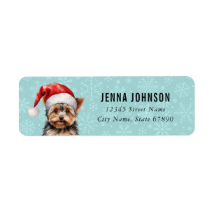 Yorkshire Terrier Return Address Labels