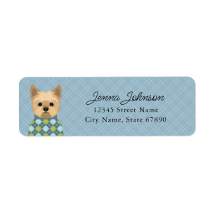 Yorkshire Terrier Return Address Labels