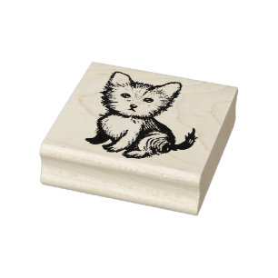 Yorkshire Terrier Rubber Stamp