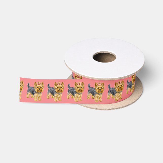 Yorkshire Terrier  Satin Ribbon (Spool)