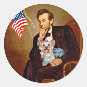 Yorkshire Terrier (T) - Lincoln Classic Round Sticker