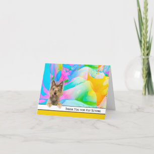 Yorkshire Terrier Thank You for Pet Sitting Card