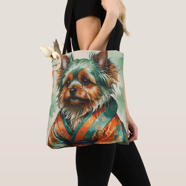 YORKSHIRE TERRIER TOTE BAG (Close Up)