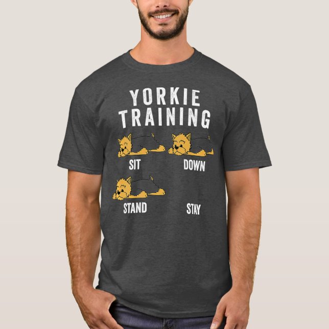 Yorkshire Terrier Training Dog Premium T-Shirt (Front)