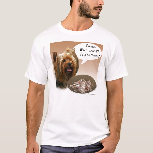 Yorkshire Terrier Turkey T-Shirt (Front)
