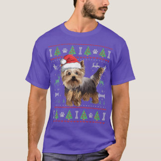 Yorkshire Terrier Ugly Christmas Sweater Santa Dog