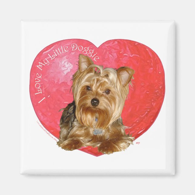Yorkshire Terrier Valentine's Day Magnet (Front)