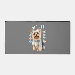 Yorkshire Terrier Vector Painting Adorable Fun Joy Desk Mat