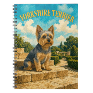 Yorkshire Terrier, Vintage Watercolor Dog Art Notebook