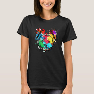 Yorkshire Terrier Water Colour Yorkie Dog Pain T-Shirt