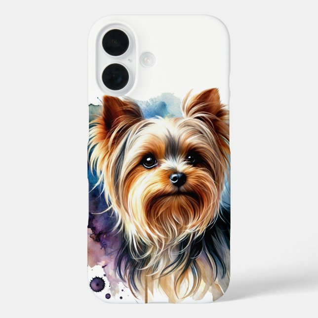  Yorkshire Terrier Watercolor Case-Mate iPhone Case (Back)