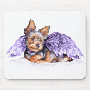 Yorkshire Terrier Yorkie Angel Mouse Pad