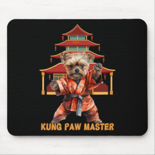 Yorkshire Terrier Yorkie Karate Martial Arts Funny Mouse Pad