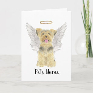 Yorkshire Terrier Yorkie Sympathy Memorial Card
