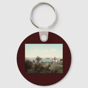 Yorktown harbour Virginia Key Ring