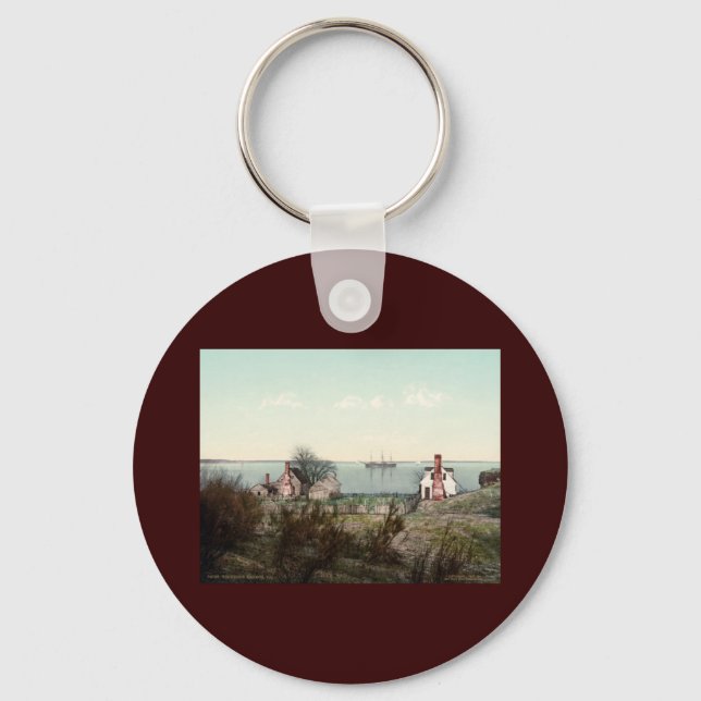 Yorktown harbour Virginia Key Ring (Front)