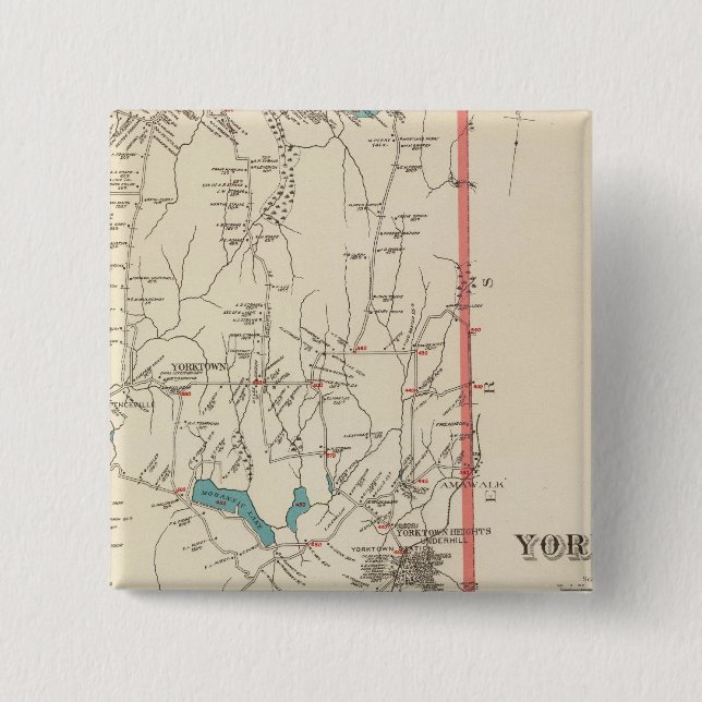 Yorktown NY 15 Cm Square Badge (Front)