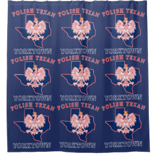 Yorktown Polish Texan Shower Curtain