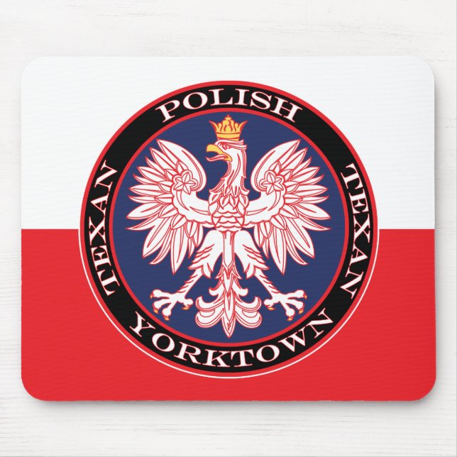 Yorktown Round Polish Texan Mouse Pad (Front)