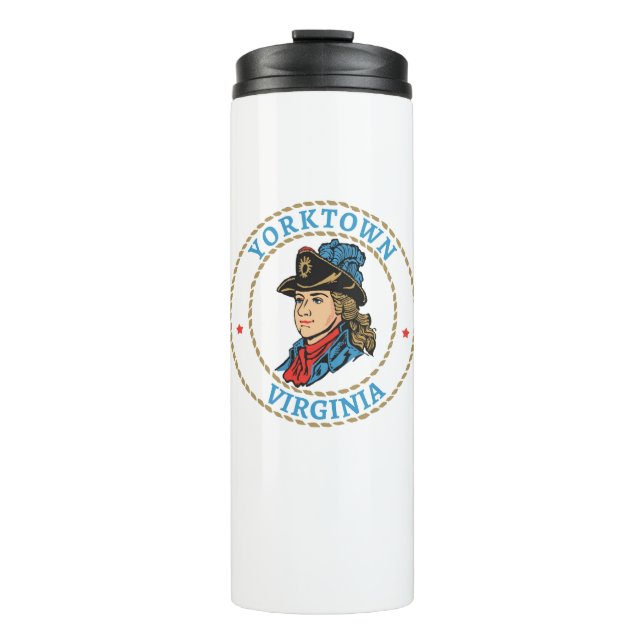 Yorktown Virginia Colonial Thermal Tumbler (Front)