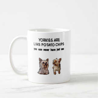 Yorky Mug 2 Yorkies are Like Potato Chips (2yv1)