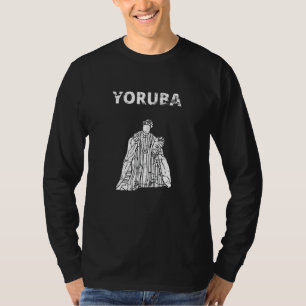 Yoruba nigerian african religion men women retro v T-Shirt
