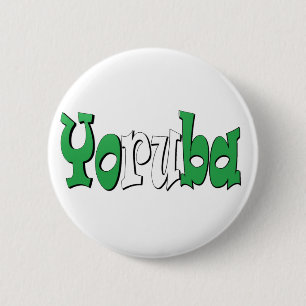 Yoruba (Nigerian Flag) 6 Cm Round Badge