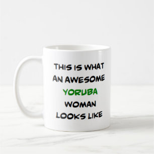 yoruba woman, awesome coffee mug