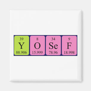 Yosef periodic table name magnet