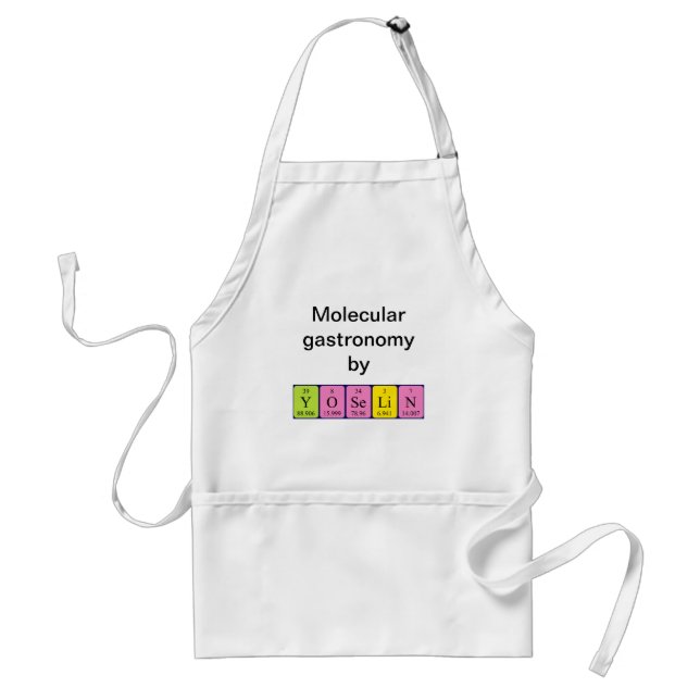 Yoselin periodic table name apron (Front)
