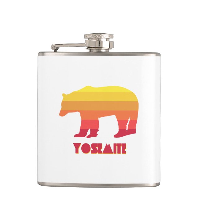 Yosemite Bear Hip Flask (Front)
