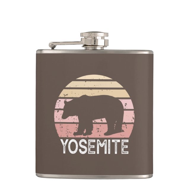 Yosemite Bear Hip Flask (Front)