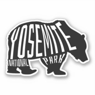 Yosemite, Bear Outline - California Travel