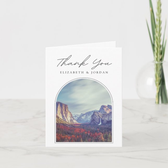 Yosemite Blank Thank You Card (Front)