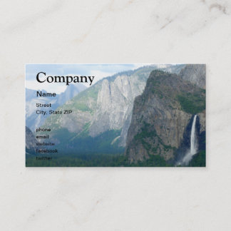 Yosemite Bridalveil Fall Business Card