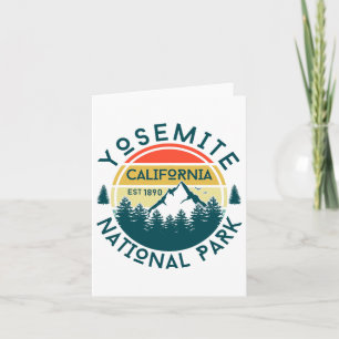 Yosemite California Nature Hiking Outdoors Travel Card