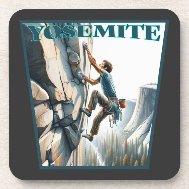 Yosemite California Rock Climbing Coaster (Front)