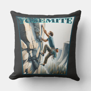 Yosemite California Rock Climbing Cushion