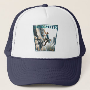 Yosemite California Rock Climbing Trucker Hat