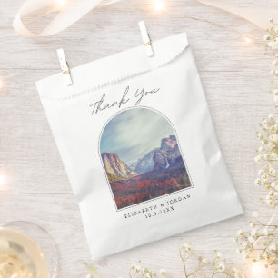 Yosemite California Wedding Favour Thank You Photo Bag