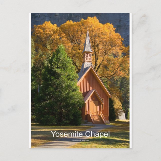 Yosemite Chapel (October) California Products Postcard (Front)