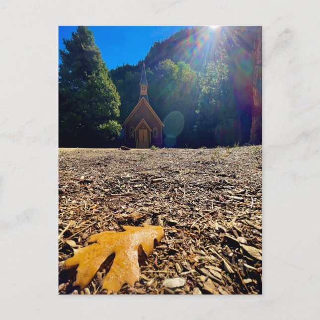Yosemite Church Postcard (Front)