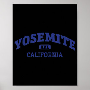 Yosemite College Style Rock Climbing Area Design 8 Poster