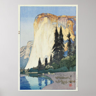 Yosemite, El Capitan, Hiroshi Yoshida Poster