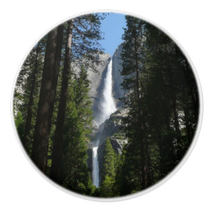 Yosemite Falls and Woods Landscape Photography Ceramic Knob