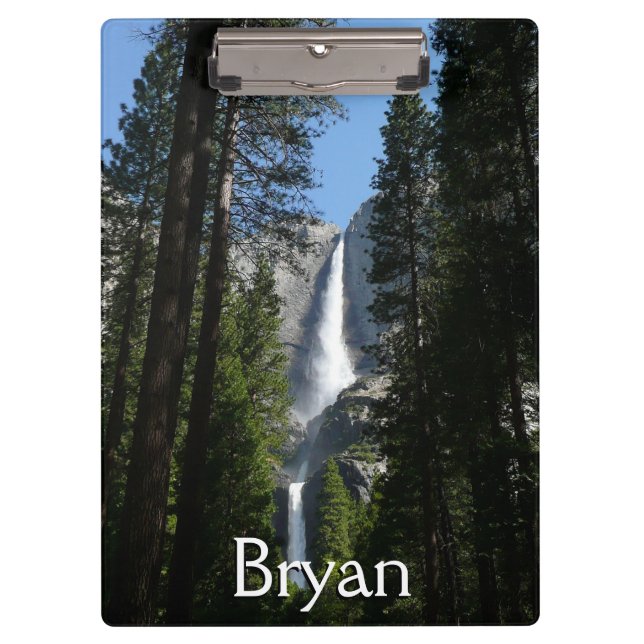 Yosemite Falls and Woods Landscape Photography Clipboard (Front)