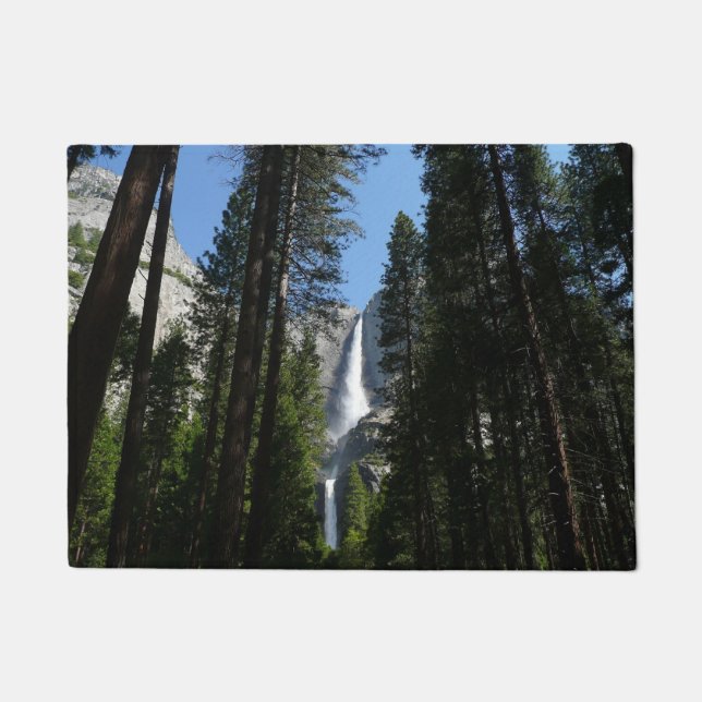 Yosemite Falls and Woods Landscape Photography Doormat (Front)