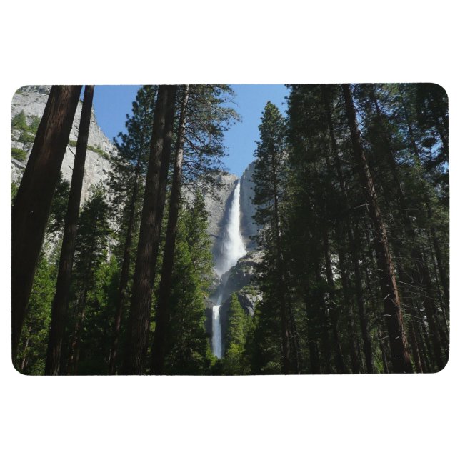 Yosemite Falls and Woods Landscape Photography Floor Mat (Front)