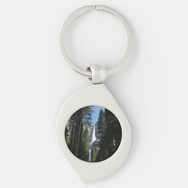 Yosemite Falls and Woods Landscape Photography Key Ring (Front)