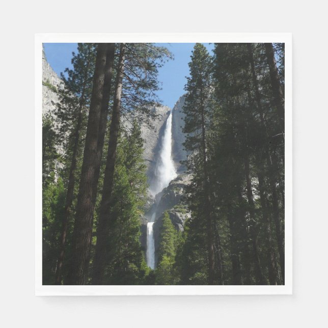 Yosemite Falls and Woods Landscape Photography Napkin (Front)